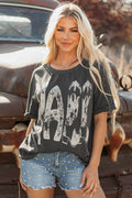 Carbon Grey Vintage Yall Cowboy Boots Graphic Tee