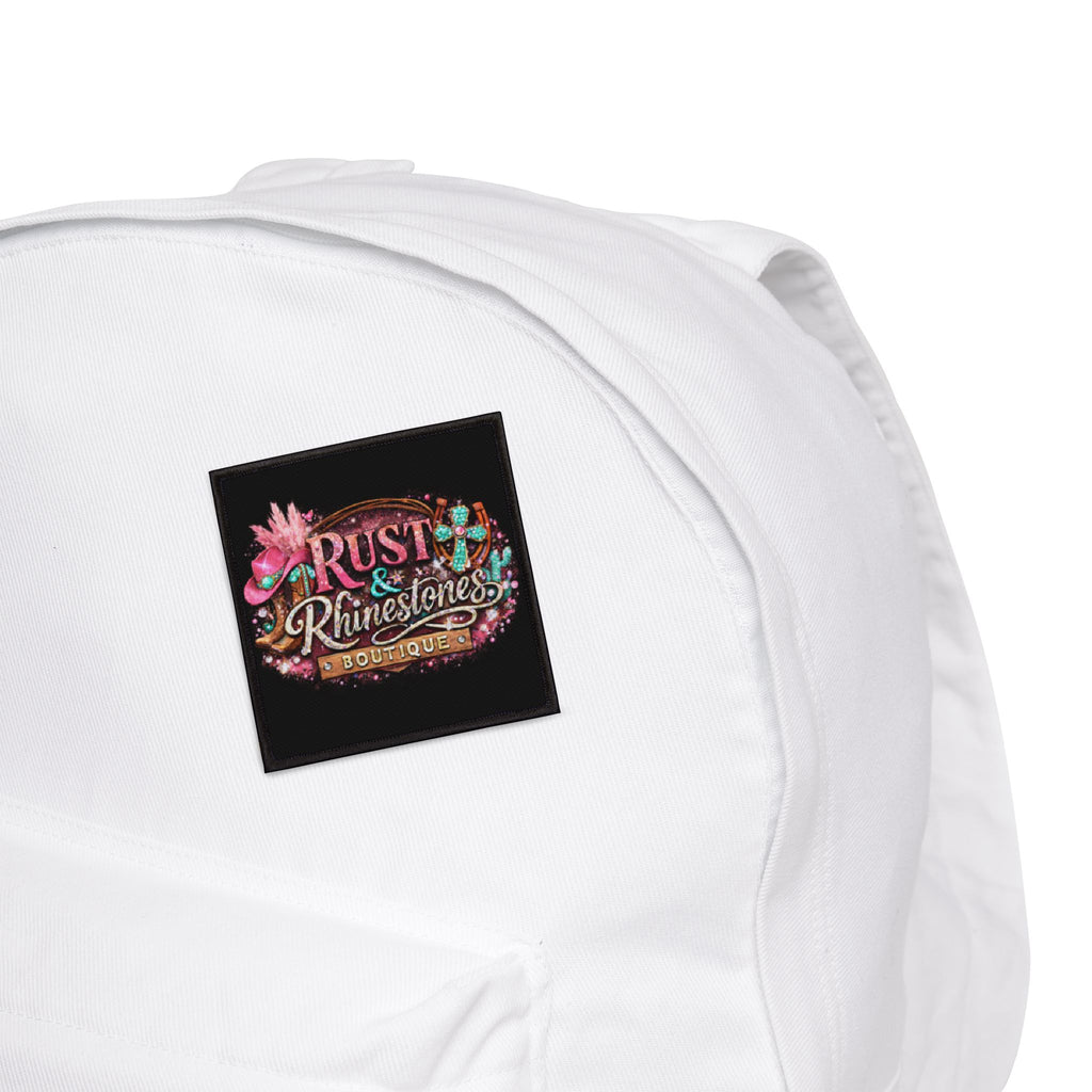 Rust & Rhinestones Boutique Patch — Iron-On Decorative Patch